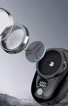 Mini barbeador elétrico para viagens masculinas, navalha portátil, aparador de barba, recarregável, recarregável, rosto na internet