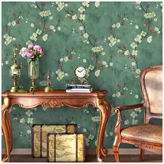 Peel and Stick Flower Wallpaper, rolo auto-adesivo, impermeável, papel de contato removível, cinza floral, móveis, mesa, renovar decoração - loja online