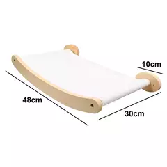 Gato montado na parede móveis rede prateleiras de escalada gato arranhando post prateleiras de escada de madeira sisal escada gato escalada quadro - comprar online