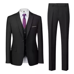 Conjunto de terno casual masculino de negócios, jaqueta masculina, blazers, calças, calças, colete, colete, moda, 2023 na internet
