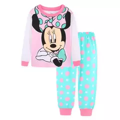 Conjunto de pijamas infantil Minnie Cartoon, pijamas meninas, roupas infantis, bebê, algodão, muitos estilos, primavera, outono, novo - comprar online