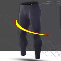 Calças Esportivas de Compressão Quick Dry para Homens, Calças Justas De Ginásio De Fitness, Leggings De Corrida, Calças Justas De Treinamento Esportivas, Basquete, Roupas De Futebol - comprar online