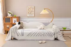 Chenille Sofá Throw Blanket com Tassel, Modern Luxury Cover, Four Season Sofa Cover, Full Covers, Dustproof, Toalha de casa, 1 Pc - comprar online