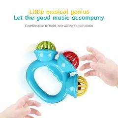 Bebê recém-nascido chocalho bola brinquedos, segurando a mão Bell, brinquedos sensoriais, materiais de segurança para crianças, 0-24 meses, 4pcs - comprar online