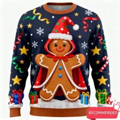 Engraçado músculo santa gráfico sweatshirts para roupas masculinas crânio boneco de neve feio camisola de natal presente menino suéteres y2k pullovers - loja online