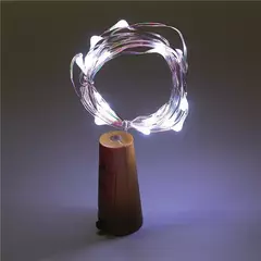 Bar LED Garrafa De Vinho Cortiça Luzes De Corda, Decoração De Natal Lâmpada, Fada, Feriado, Fio De Cobre, 2m - comprar online