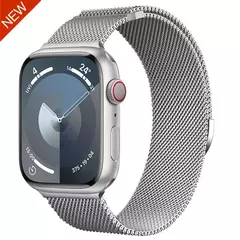 Pulseira Magnética Milanese Loop Strap para Apple Watch, Bracelet Belt, Band 9, 8, 7, 45mm, 41mm, Ultra 2, 49mm, iWatch 6, 5, 4, 3, SE, 44 milímetros, 40 milímetros na internet