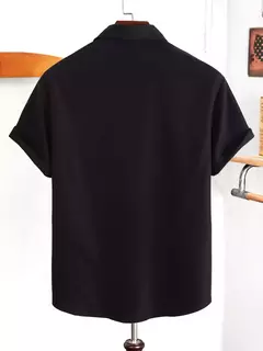 Europa e nos estados unidos verão casual solto cardigan camisa de manga curta masculina tendência camiseta masculina camisa casual - Wolf Magazine