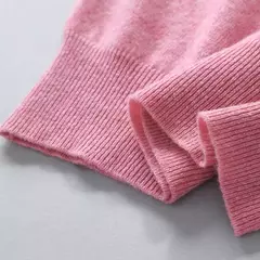 Camisola de cashmere manga comprida masculina com decote em v, pulôveres masculinos padrão, saltadores de tricô, roupas monocromáticas, venda quente