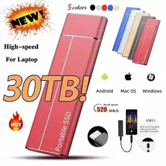 Unidade de estado sólido original 256tb portátil ssd 2tb disco rígido externo de alta velocidade 4tb disco rígido em massa para laptops/pc/telefone/mac