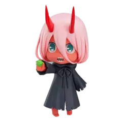 Imagem do 10cm amine figura querido no franxx q versão uniforme de combate bonecas brinquedo presente coletar ornamentos em caixa material pvc