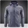 Verão Ao Ar Livre Quick Dry Sun-Protective Thin Jacket Homens Caminhadas Pesca Ciclismo Com Capuz Ginásio Esporte Blusão Ultra Light Coats