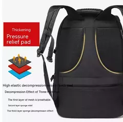 Mochila de Viagem Grande Impermeável Para Homens, Compartimento Separado De Sapatos, Bolsa De Negócios, Esportes Ao Ar Livre, Mochilas De Armazenamento Pretas, 50L, 80L - Wolf Magazine