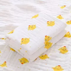 Imagem do Toalha de banho do bebê menino menina 100% algodão toalha de bebê cobertor para o bebê recém-nascido roupão 6 camadas gaze toalha infantil swaddle