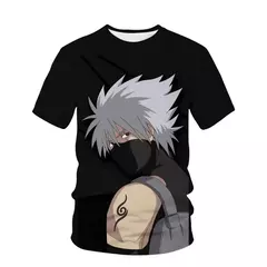 Camiseta infantil com estampa naruto 3d, anime japonês, lazer de rua, esportes, blusa grande, verão quente para meninos, nova, 2022 - loja online