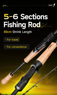 HANDING 30 + 24T Vara de pesca 40-43cm Vara de pesca de viagem 5-6 seções Seaguide Guia Anel Portátil e Vara protetora para viagem - comprar online
