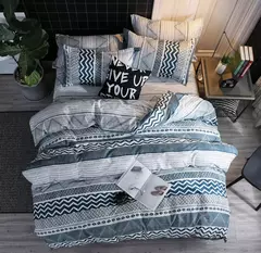 Imagem do Galaxy capa de edredão lua estrelas consolador conjunto capa para crianças decoração do quarto feminino, azul gradiente céu estrelado céu estrelado conjunto cama