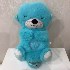 Imagem do Baby Breath Bear Calmante Otter Plush Toy, Criança Calmante Música, Companheiro do sono, Som e Luz, Presentes de boneca