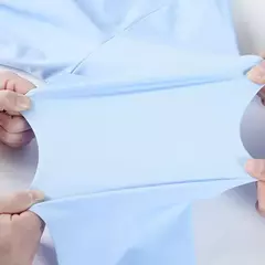 Camisa de spandex fina de manga comprida masculina, manga curta, elástica alta na internet