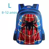 Mochila de Nylon Impermeável Rei Aranha para Crianças, Grande Capacidade, 2 a 16 Anos