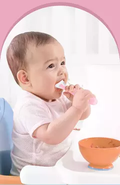 Colher de alimentação de silicone macio do bebê, utensílios de treinamento infantil, colher de comida complementar macia, talheres do primeiro estágio - Wolf Magazine