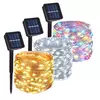 LED Solar Fairy Lights String para decoração ao ar livre, lâmpadas, festão, Natal, pátio, terraço, jardim, festa, jardim
