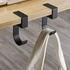 Saco pendurado lateral de escritório, Gancho de borda de mesa em forma de 5, Suportes removíveis para bolsas de escritório na internet