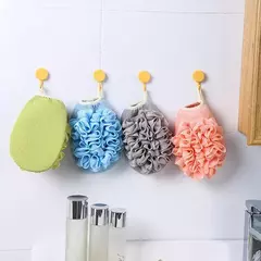 Lados Duplos Luvas De Banho Portátil, Chuveiro Esfoliante Esponja, Body Scrubber, Escova De Limpeza Corporal, Massagem Mesh, Ferramenta De Banho, 1Pc na internet