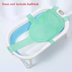 Recém-nascido Ajustável Banheira Travesseiro Assento, Cruz-Shaped Almofada, Anti-Slip Banho Do Bebê Net, Crianças Berço Do Chuveiro,...