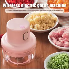 Mini helicóptero elétrico do alho, Moedor de carne, Máquina do Masher do alho, Resistente durável, Gengibre, Triturador de legumes - comprar online