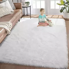 Tapete cinzento para sala de estar tapete de pelúcia cama quarto piso tapetes macios anti-deslizamento decoração da casa tapetes de veludo macio cobertor do quarto dos miúdos na internet
