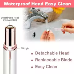 Removedor de cabelo elétrico portátil em forma de batom para mulheres, indolor e eficaz, depilação facial, ferramenta Home Razor Shaver - Wolf Magazine