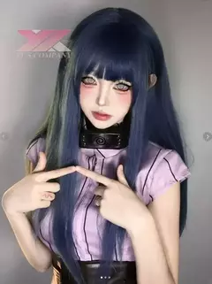 Imagem do 2025 hinata hyuga shippuden geração hinata camisa calças cinto cosplay trajes cosplay trajes de carnaval de halloween peruca