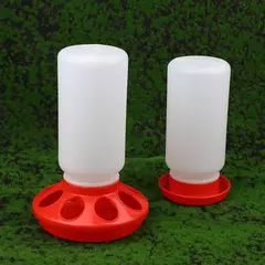 Imagem do Alimentador e bebedor engrossado para aves, dispensador automático de água e alimentos para frango, pássaros, pintinho, recipiente de balde de alimentação