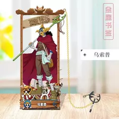 Marcadores de metal de uma peça com vários personagens de desenhos animados para fãs de cosplay figura de anime de uma peça - loja online