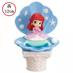 Imagem do Novo bandai disney a pequena sereia anime qposket personagens ariel glitter linha figura de ação modelo colecionável brinquedos aniversário