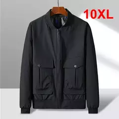 Jaquetas de carga casuais masculinas, casacos de beisebol masculinos, blusão de outono, tamanho grande 10XL, plus size, 10XL, 8XL na internet