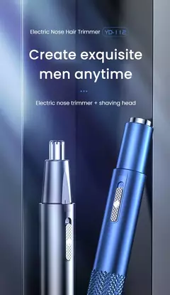 Aparador elétrico recarregável de cabelo para nariz, corte multicinético, recarregável, dois em um, unissex, totalmente automático, aparador lavável - Wolf Magazine