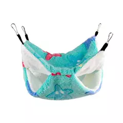 Rede para ratos, cama quente de pelúcia dupla grossa para casa de hamster, ninho, saco de dormir, camas de árvore penduradas, cobaia, gaiola de hamster na internet