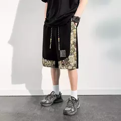 Shorts de homens bordados, roupa masculina, roupa de praia, basquetebol, corrida, calça casual de verão, tamanho grande, novo, 2024 na internet