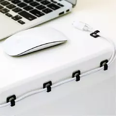 Auto-adesivo Cabo Holder Clip, USB Organizer, Mesa Titular Cabo, Cord Winder, Clips Fio, Acessórios de escritório, 18PCs - comprar online