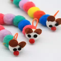 1 pçs porta pendurado minhocas de gato brinquedo auto jogar para gatos chato indoor gatinho brinquedo interativo para todas as raças caça exercício tédio - Wolf Magazine