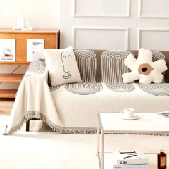 Cobertura completa do sofá com chenille, capa antiderrapante, cobertor antiderrapante, slipcover universal, proteção contra riscos de gato, quatro estações