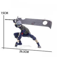 19cm quente dos desenhos animados naruto anime figura hatake kakashi figura de ação escuro ninja kakashi estatueta pvc coleção modelo boneca brinquedos - Wolf Magazine