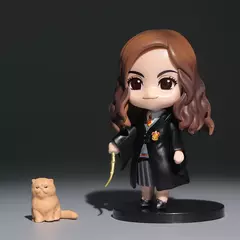 3 pçs/set Harryy Potter Filme Q Posket Hermione Ron Hedwig Figura de Vinil Brinquedo Decoração de Bolo Modelo de Carro Boneca de PVC Brinquedo para Crianças - Wolf Magazine