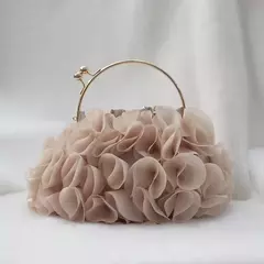 Saco de embreagem floral acetinado de luxo para mulheres, festa de noiva, bolsas e bolsas de casamento, bolsa de grife pequena - Wolf Magazine