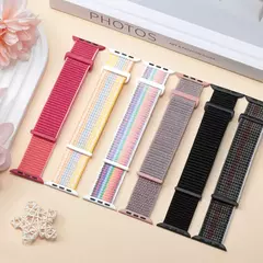 Imagem do Correia de Nylon Loop para Apple Watch Band, Smart Belt Bracelet, iWatch Ultra, 40mm, 44mm, 45mm, 42mm, 41mm, 38mm, 49mm, 8, 7, 6, SE, 5, 4, 3