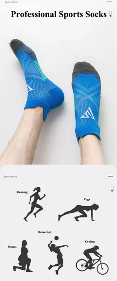 Meias de verão para homens e mulheres, meias de tornozelo, esportes fitness, secagem rápida, absorção de suor, respirável, anti-fricção, maratona na internet
