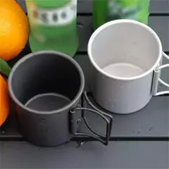 Portátil ultraleve alumínio liga água Cup, Outdoor Camping Cup, 300ml - loja online