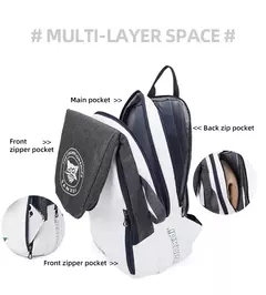 Mochila de remo de tênis dobrável para homens Squash Badminton Racket Bag Bolsa de transporte de raquetebol Sacos esportivos de grande capacidade na internet